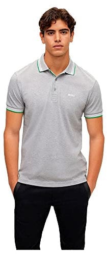 BOSS Mens Paddy Contrast-Logo Paddy Polo Shirt in Cotton piqué