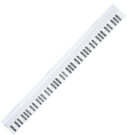 Abaodam 3stücke Tragbares Tasten Klavier Keyboard Übungspapier Vergleichstabelle Wasserdichtes Handrollbares Klavierspielhilfsmittel Für Anfänger Lernhilfe Weiß