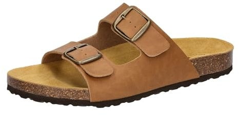 Lico Herren Bioline Man Hausschuh, Braunes Licht, 45 EU