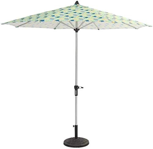 Sombrilla de manivela para jardín al aire libre, sombrilla de paja tropical con base, 270 cm, 8 patas, manivela de paja para exteriores, sombrilla de playa hawaiana para jardín, piscina, patio X