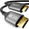 deleyCON 2m 4K DisplayPort zu HDMI Kabel (für HDMI Monitor/TV/Beamer) 4K@60Hz, 1080P WQHD @165Hz 144Hz 120Hz 60Hz - DP Stecker zu HDMI Stecker Adapter für DP Computer Grafikkarte Gaming PC