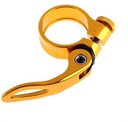 CaFfen Sattelklemme Fahrrad-Sattelstützenklemme Aluminiumlegierung Schnellspanner Fahrrad-Sattelstützenklemmen Klemmclip Fahrradteile 31,8 mm 28,6 mm 24,9 mm Sattelkloben(Größe:1)