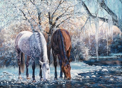 Cobble Hill 500 Teile Puzzle Winter's Beauty-Muster-Poster enthalten