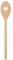 Argon Tableware Wooden Cooking Spoon - 30cm - Pack of 1 - Heart Shaped Long Heat Resistant Non-Stick Kitchen Serving Mixing Spoon Utensils for Cooking, Baking, Stirring