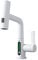 Waterfall Kitchen Faucet With Temperature Display - 360° Swivel, 3 Water Jet Modes, Extendable Mixer Tap, G1/2 (White)