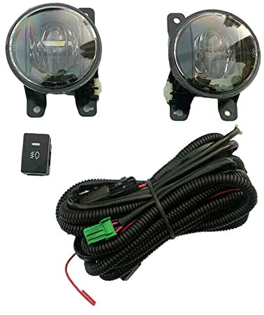 Paar -Nebelscheinwerfer für Honda Civic Limousine 2022 2023, Super Car Nebelscheinwerfer mit Kabel und Schalter, weiße Beleuchtung