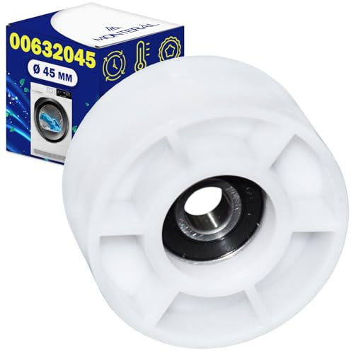 Tumble Dryer Belt Tensioning Pulley Wheel Ø 45 mm with the Original Code 00632045 632045 for Bosch for Siemens for Constructa for Neff for Balay - MONTERAL