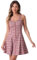 Allegra K Robe sans Manches à Carreaux avec Fermeture à glissière sur Le Devant pour Femmes fête Festival Vacances Rouge Blanc S