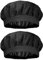 BEPSYOM Gorro de Chef elástico de 2 uds, Gorro de Chef de Cocina Unisex, Red para el Cabello para Servicio de Comida, Gorro de Malla Ajustable
