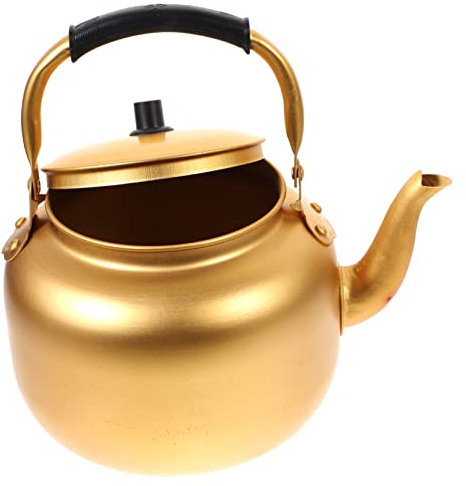 Ciieeo jarra de vino de arroz cafeteras bote cafe tetera coreana multifunción Hervidor de agua caliente instantáneo colador chino tetera coreana casera tetera coreana engrosada aluminio