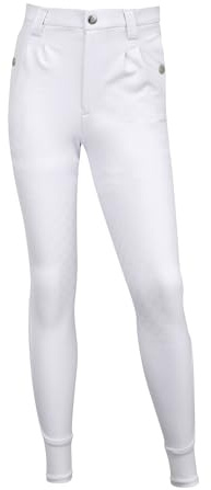 LeMieux Young Rider Pantalon d'équitation pour garçon Blanc