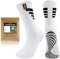 FORVEVO Football Socks 2 Paare,Anti Rutsch Grip Socken Fussball,Atmungsaktiv Fußball Socken Fussball Herren,Sportsocken für Fussball Basketball Laufen Tennis 43-46