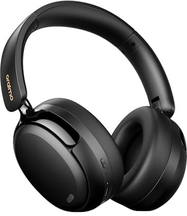 Active Noise Cancelling Headphones, Bluetooth Headphones Over Ear, Wireless Headphones 65 Hours Playtime & Bluetooth 5.4 with Deep Bass, Foldable Lightweight, Fast Charging Travel/Work/Phone/PC