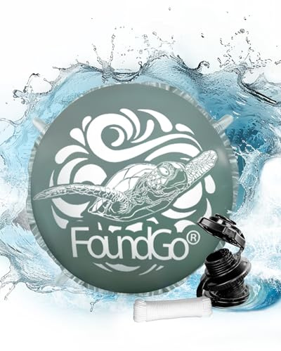 FoundGo XXXXL 4 m rundes riesiges Pool-Luftkissen für oberirdische Pools, Abdeckung, kältebeständig, Eis-Equalizer, Winterverschluss, riesige Kissen, ultradick und Premium-Poolabdeckung, großes Kissen