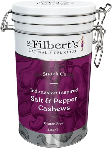 Mr Filbert’s - Indonesian Inspired Salt & Pepper Cashews – 235g Sharing Bag