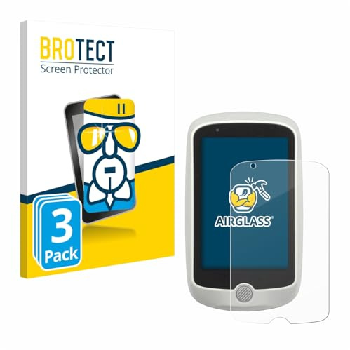 BROTECT Schutzglas für Mio Cyclo 215 HC | 3 Stück Transparenter Displayschutz Made in Germany Schutzfolie Panzer Folie Glas 9H Anti-Fingerprint Einfache Montage Clear