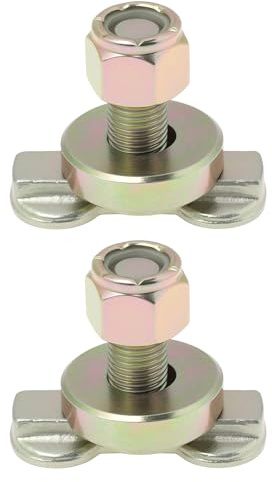 Be In Your Mind 2Pcs Airline Track Stud Fitting M10 L Track Threaded Bolt for Truck Bed Trailer Cargo Pickup RV ATV