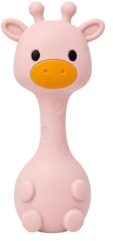 farout Giraffe Beißring BPA frei - Rassel & Greifling - Babyspielzeug ab 3 Monate - Kauspielzeug für Baby - Sicheres Babyspielzeug für Jungen und Mädchen