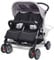 vidaXL Zwillingsbuggy Klappbar Kingderwagen Geschwisterwagen Zwillingswagen