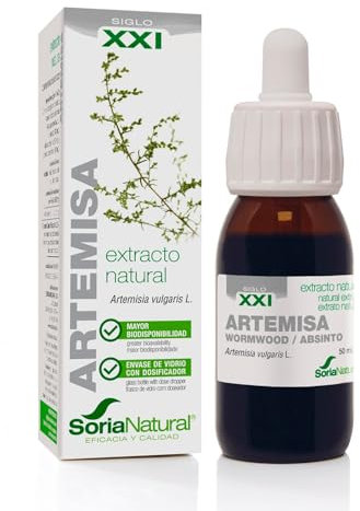 Soria Natural Extracto de Artemisa - Potente Antioxidante y Apoyo Inmunitario y digestivo - Mejora la Salud, Vitalidad y Refuerza tus Defensas - 100% Puro - Bote con 50ml