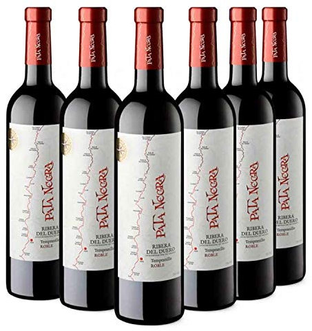 Pata Negra Roble Vino Tinto D.O Ribera del Duero - Caja de 6 Botellas x 750 ml
