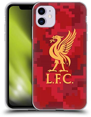 Head Case Designs Officially Licensed Liverpool Football Club Home Red Digital Camouflage Gel Case [Military Grade Protection] Compatible With Apple iPhone 11