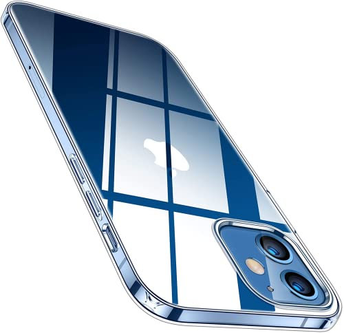 TORRAS Extrem Dünn für iPhone 12 Hülle/iPhone 12 Pro Hülle (NO.1 Vergilbungsschutz von SGS) Wie das Handy selbst Handyhülle iPhone 12 Case Weich (Militärschutz nach DE Standard) Crystal Clear