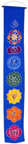 Boho Wandbehang, Batik Wandschmuck, Mandala Dekoration, Mandala blau | 100 % Viskose, farbenfrohe Wachsbatik, ideal für kreative Wandgestaltung, Yoga, Meditationsplätze.