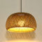 Vintage Bambus Gewebte Lampe Pendelleuchte Land Natürlichen Bambus Und Rattan Pendellampe Höhenverstellbare E27 Kronleuchter Restaurant Korridor Hängelampe Teestube Villa Dekorative Lampe,45cm