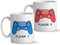 Kadoo Regalos PACK 2 Tazas Personalizadas San Valentín Player One Player Two