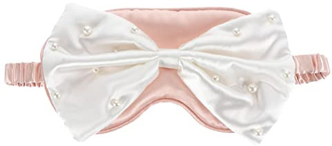 Beaupretty Erwachsene Eye Mask Pearl Bow Eye Patch Sleeping Eye Cover Bunny Eye Blindfold Netter Schlaf Eye Cover Schlafen Augenschirm Weiche Lustige für Kinder ? Sleeping Sleeping Eye Mask