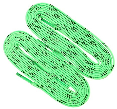BESPORTBLE 1 Pair Hockey Skate Laces Eishockey Roller Skates Schnürsenkel Gewachster Anti- Freezing Anti- Fraktur Schuhschnüre für Sports Skifahren Hockey 2022 Winter Grün 96Inch