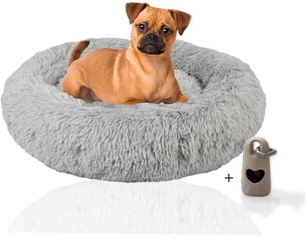 Rohrschneider Hundebett Donut M Ø ca. 70 cm | für kleine und mittelgroße Hunde