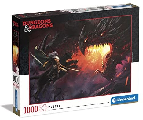 Clementoni - 39735 - Puzzle Dungeons&Dragons, Puzzle 1000 Teile Für Erwachsene Und Kinder 10 Jahren, Geschicklichkeitsspiel Für Die Ganze Familie