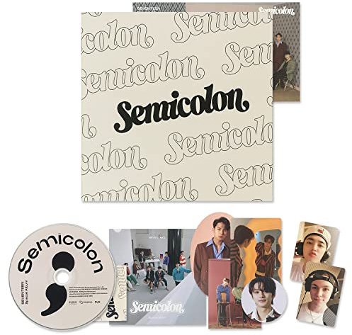 Generic - Album: SEVENTEEN - Special Album [Semicolon] Hülle + CD-R + gefaltete Postkarte + Mini-Karte + Sticker + Fotokarte + 2 Pin-Buttons + 4 zusätzliche Fotokarten