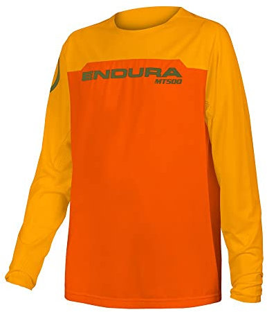 Endura Kids MTB-Jersey Langarm MT500 Burner Orange Gr. L (11-12)