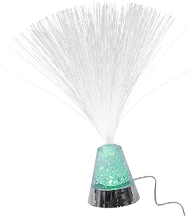 LABRIMP 3 Stücke Wechselnde Bunte Desktop Oder Nacht Dekorative Brunnen Hause Tischplatte Batterie Beleuchtung Faser Mitte Angetrieben Bunte Wiederaufladbare USB Optik Farbe Licht Lampen