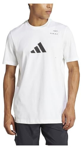 adidas Herren AEROREADY Tennis Category Graphic Tee T-Shirt, White, XL