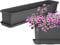 KADAX Fioriera con sottovaso, fioriera da balcone in plastica, per interni ed esterni, per balcone, terrazza, davanzale (80 cm, antracite)