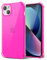 Svanove for iPhone 13 Case Clear, Neon Bright Vibrant Color, Transparent Jelly Protective Silicone Phone Case Design for Women Girly Cute, Thin Slim Fit Soft Flexible TPU Bumper, Hot Pink