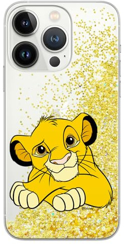 ERT GROUP Handyhülle für Apple iPhone 13 PRO MAX Original und offiziell Lizenziertes Disney Muster Simba & Friends 009 optimal an die Form des Handy angepasst, mit Glitter Overflow Effekt