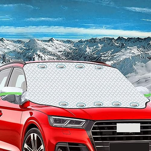 MARXAN Couverture Pare-Brise Voiture pour Peugeot 308 408 508 301, Magnétiques Bâche Pare Brise Films Protection Antigel Pliable Fenetre Avant Anti Pluie Neige Accessoires Auto,B/157 * 126