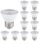 Rysa Light Par16 Ampoule LED à col court, dimmable en 10 groupes, 5W, 500lm, projecteur LED (équivalent à une ampoule halogène de 50W) spot encastré lampadaire, E27 (Heure d'été blanc 6000k)