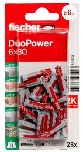 Fischer - Dübel - 28 DuoPower Dübel Ø6 x 30 mm - Fischer