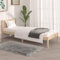 DYRJDJWIDHW tagesbett,Outdoor Bett,schrankbett,sofabett,schrankbett,Geeignet für SchlafzimmerMassivholzbett Kiefer 75x190 cm 2FT6 Small Single