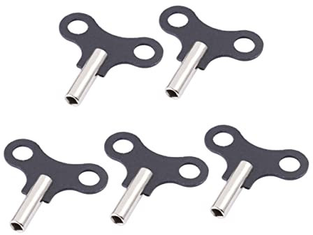 Gadpiparty 5 Stück Uhrenaufziehschlüssel aus Stahl für Holzuhren 4.4mm