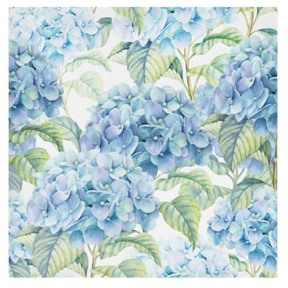 Cloth Napkins Set of 6 Blue Hydrangea Flower Spring Decorative Polyester Dinner Napkins Soft Comfortable Reusable Table Cloth Napkins for Family Dinner Banquet Wedding Festivals Party, 20x20in