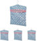 Kleeneze KL081599EU7 Star Print Peg Bag - Hang on Line, Peg Organisation, Easy Hanging Hook for Storage, Holds up to 50 Pegs, Reusable, Indoor/Outdoor Use, Clothes Peg Bag, 33 x 30 cm (Pack of 4)