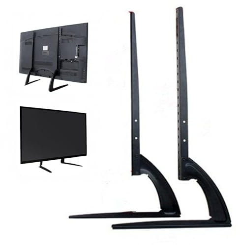 Soporte universal para TV, 3 pasos x 60 mm, ajuste de altura, pie para TV, patas para televisores de 32 a 70 pulgadas