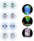 Coriver 8 Pack Led Cup Coasters, Light Up Coasters for Bottles, Waterproof Cup Stickers, Light up Coaster for Drinks Wine Liquor Glass Bar Party Kitchen